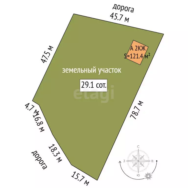 Дом в Тюменская область, село Ярково (121.4 м) - Фото 1