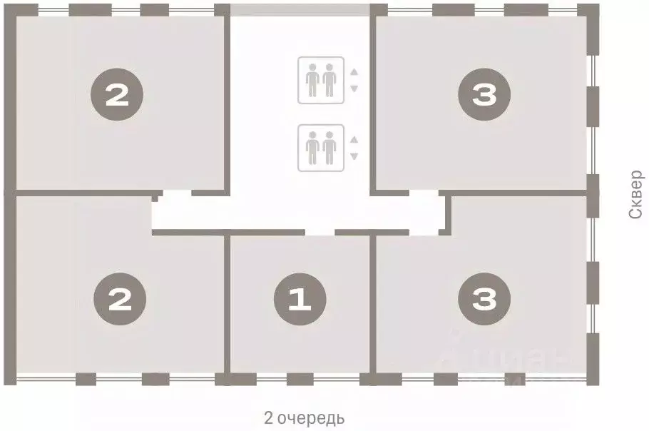 2-к кв. Новосибирская область, Новосибирск ул. Аэропорт, 88 (71.78 м) - Фото 1