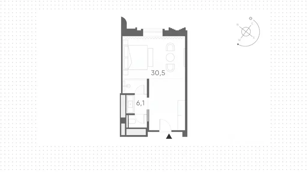 Студия Москва 1-я Тверская-Ямская ул., 2 (37.0 м) - Фото 1