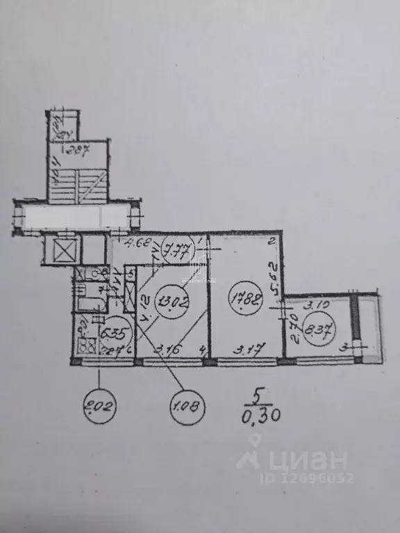 3-к кв. Санкт-Петербург Дачный просп., 7К1 (56.8 м) - Фото 2