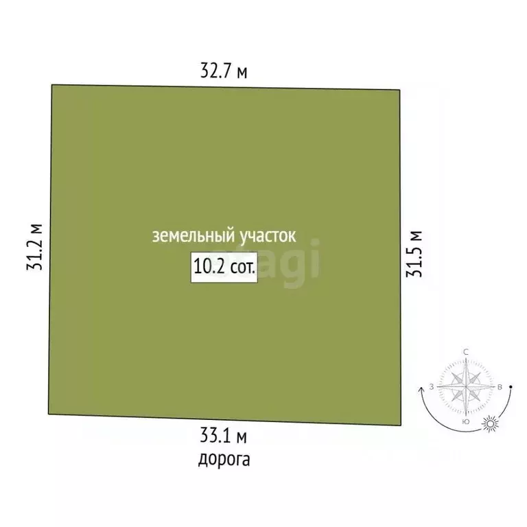 Участок в Крым, Симферопольский район, Перовское с/пос, Новозбурьевка ... - Фото 2