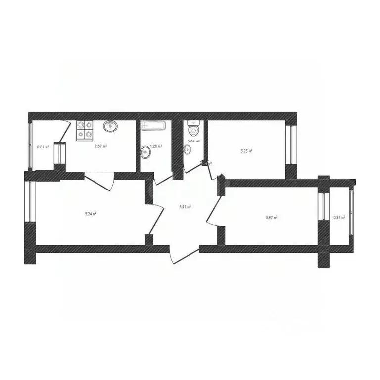 3-к кв. Белгородская область, Белгород ул. Пушкина, 55 (92.3 м) - Фото 2