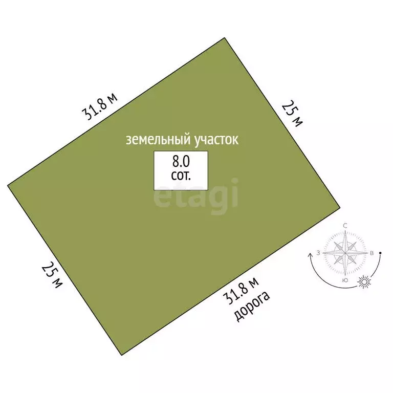 Участок в деревня Щельпино, Центральная улица (8 м) - Фото 1