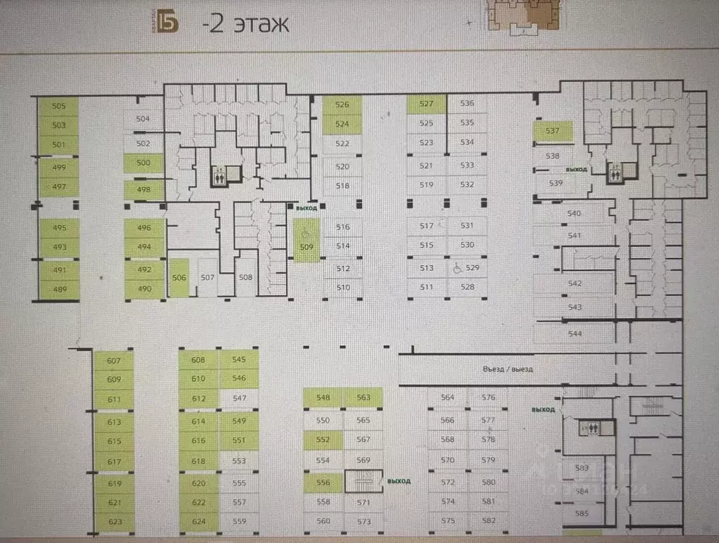 Гараж в Санкт-Петербург Полюстрово тер., Б15 жилой квартал,  (14 м) - Фото 1
