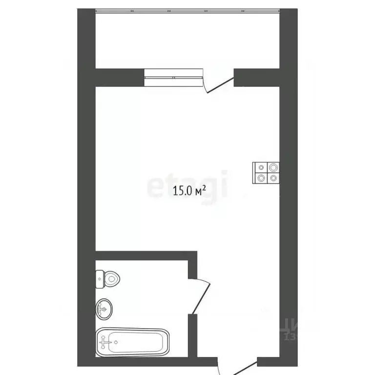 Студия Тюменская область, Тюмень Олимпийская ул., 24 (17.9 м) - Фото 2