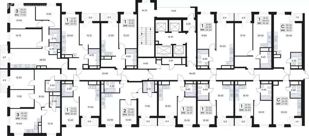 1-комнатная квартира: Владивосток, улица Карбышева, 22Б (43.38 м) - Фото 2