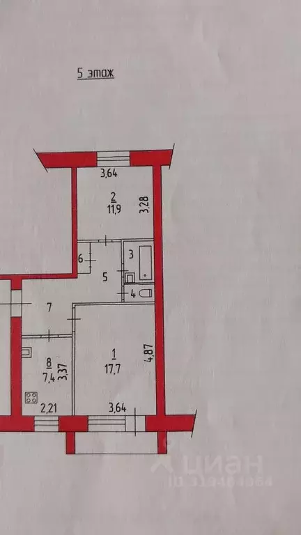 2-к кв. Ивановская область, Шуя Учебный городок мкр, 4 (54.0 м) - Фото 1