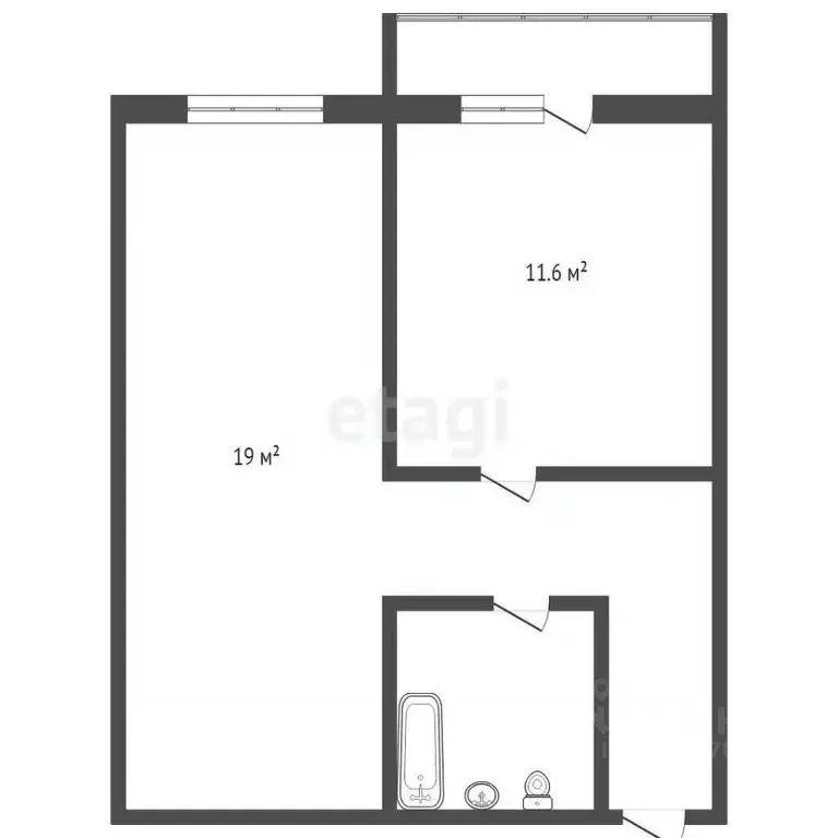 1-к кв. Новосибирская область, Новосибирск ул. Ивлева, 160 (42.0 м) - Фото 1