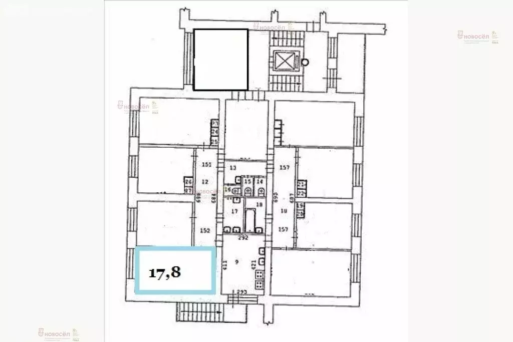 1к в -комнатной квартире (16.8 м) - Фото 1