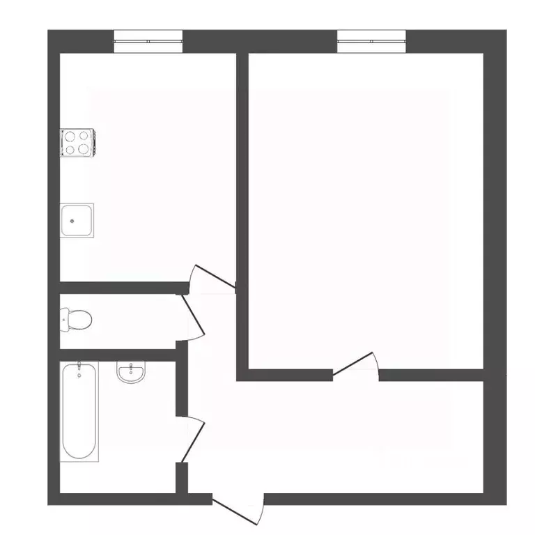 1-к кв. Тюменская область, Тюмень Северная ул., 3к2 (34.9 м) - Фото 1
