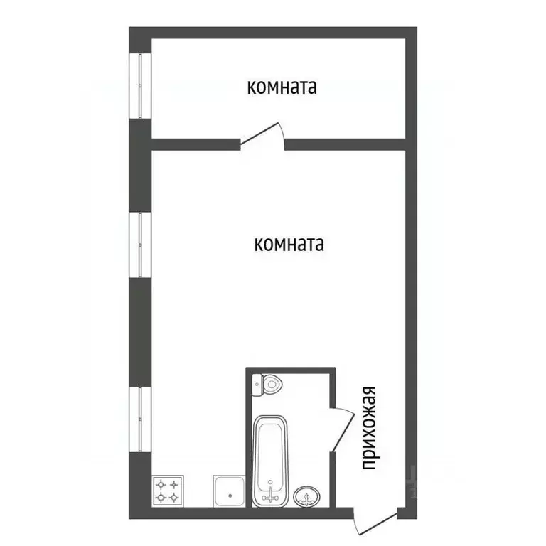 2-к кв. Красноярский край, Красноярск имени газеты Красноярский ... - Фото 2