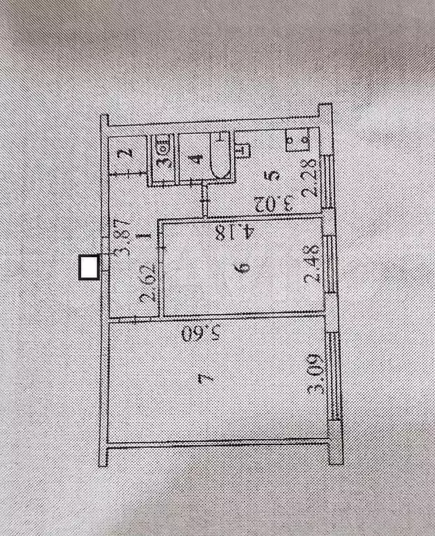 2-к. квартира, 43,9 м, 1/5 эт. - Фото 0