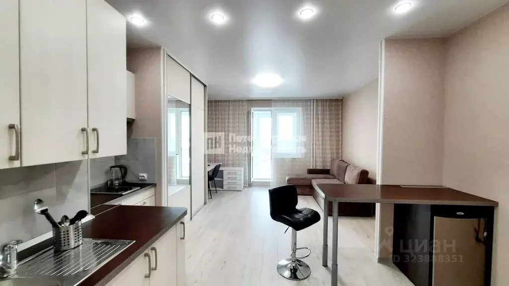 Студия Санкт-Петербург Ленинский просп., 114 (30.8 м) - Фото 1