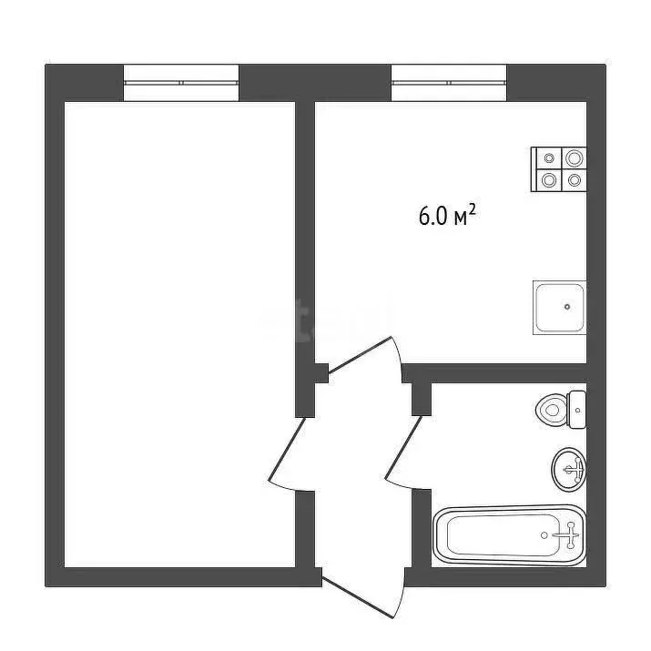 1-комнатная квартира: Тутаев, Советская улица, 17 (22 м) - Фото 1