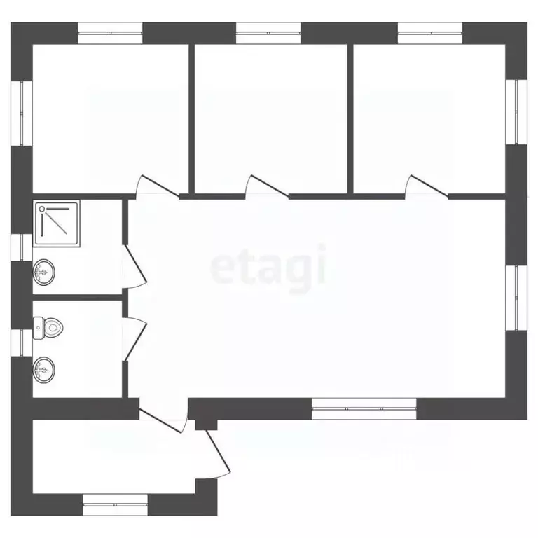 Дом в Московская область, Талдом ул. Железнодорожная, 5 (95 м) - Фото 1