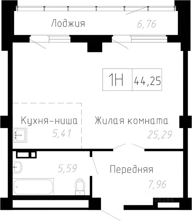1-к кв. Приморский край, Владивосток Чайка мкр, Чайка жилой комплекс ... - Фото 0