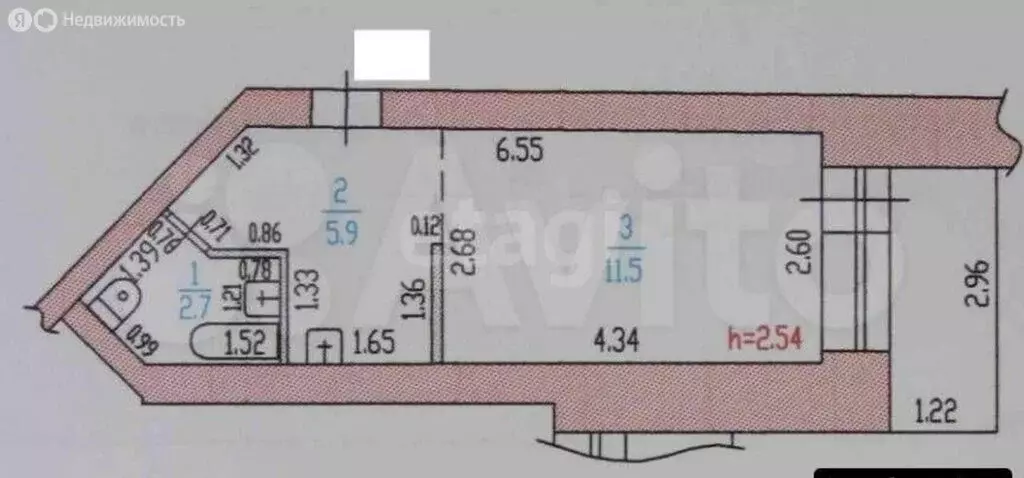 Квартира-студия: Барнаул, улица Малахова, 177А (22.6 м) - Фото 1