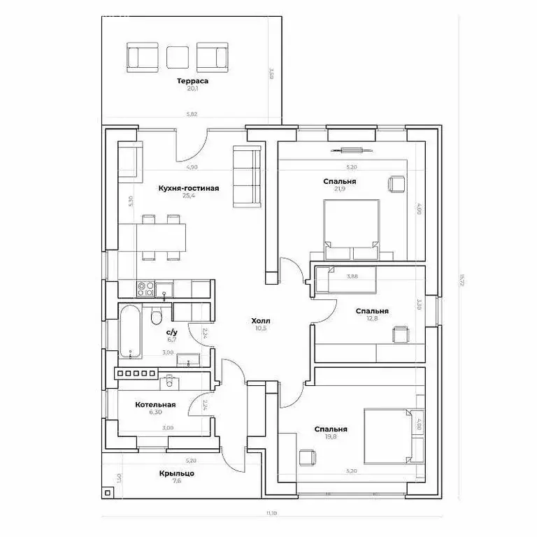 Дом в деревня Стулово (140 м) - Фото 2