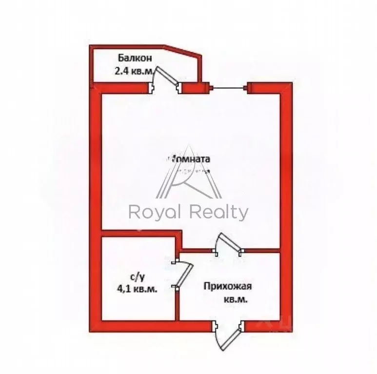 Квартира, студия, 27.2 м - Фото 1