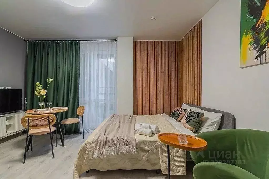 Студия Санкт-Петербург ул. Одоевского, 17 (30.0 м) - Фото 1