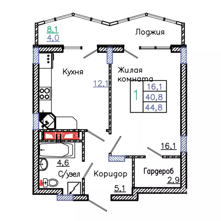 1-к кв. Белгородская область, Старый Оскол Садовые Кварталы мкр, 4 ... - Фото 1