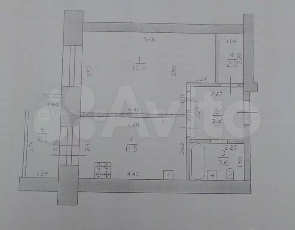 1-к. квартира, 41 м, 4/10 эт. - Фото 0