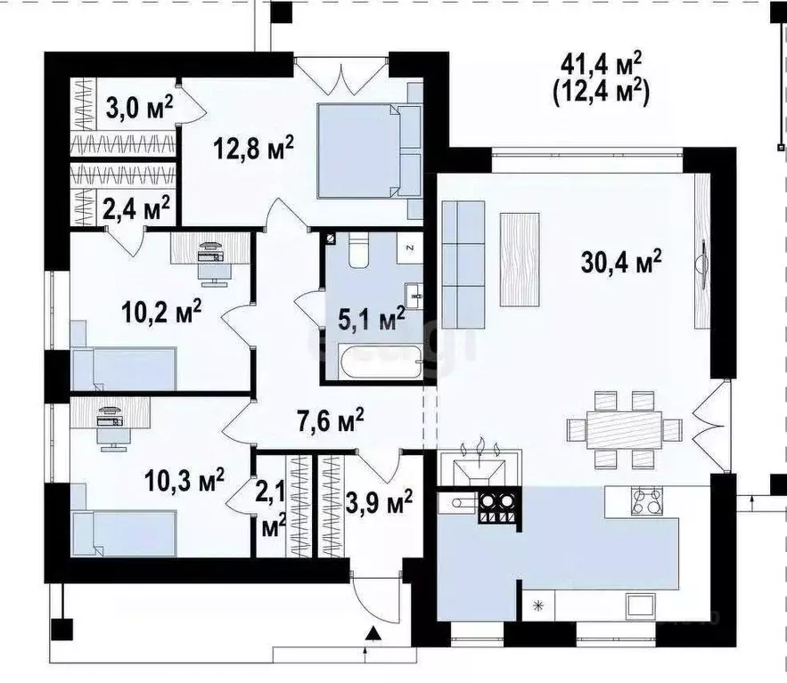 Дом в Крым, Феодосия ул. Белогорская (88 м) - Фото 2