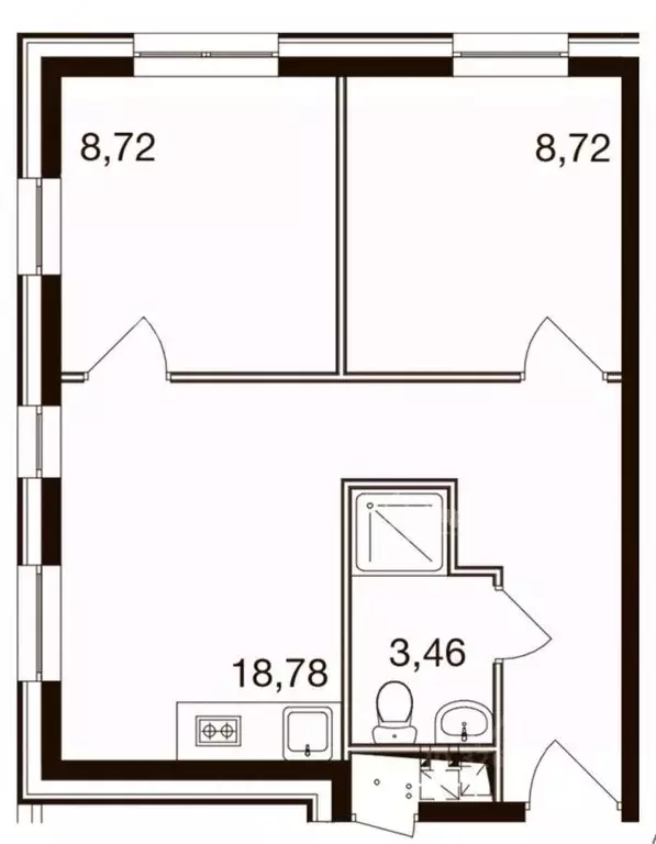 2-к кв. Московская область, Одинцовский городской округ, ... - Фото 1