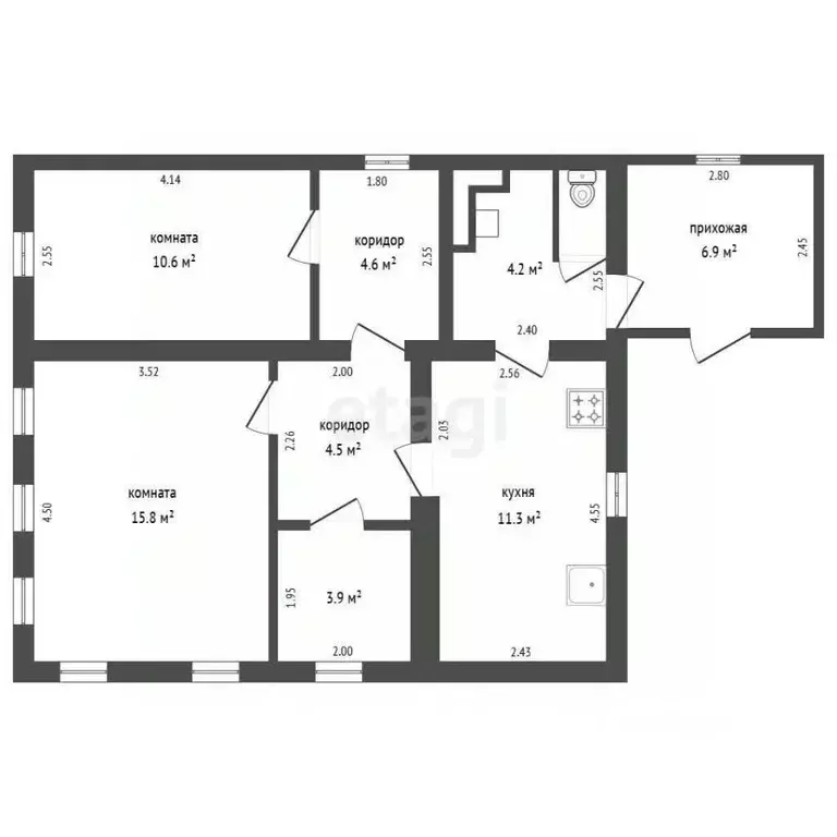 Дом в Омская область, Омск Южная ул., 96 (37 м) - Фото 1