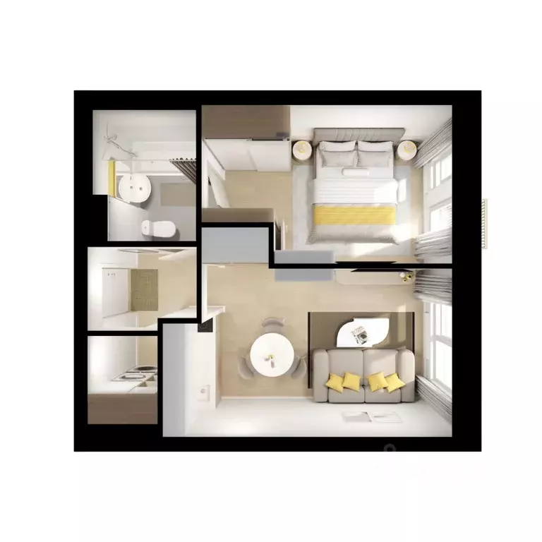 1-к кв. Московская область, Красногорск городской округ, пос. ... - Фото 2