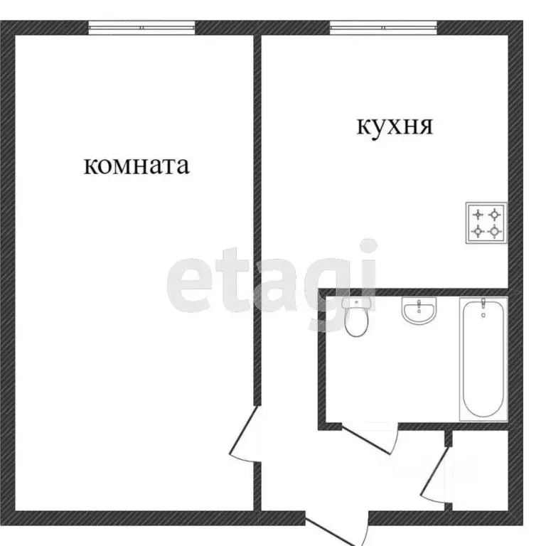 1-к кв. Воронежская область, Воронеж ул. Генерала Лизюкова, 55 (29.2 ... - Фото 0