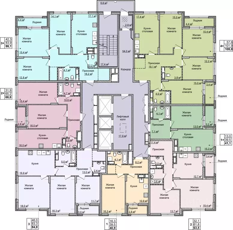 3-к кв. Нижегородская область, Нижний Новгород Мои Цветы жилой ... - Фото 2