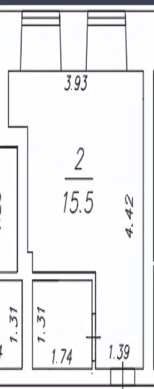 Студия Санкт-Петербург ул. Марата, 59 (18.2 м) - Фото 2