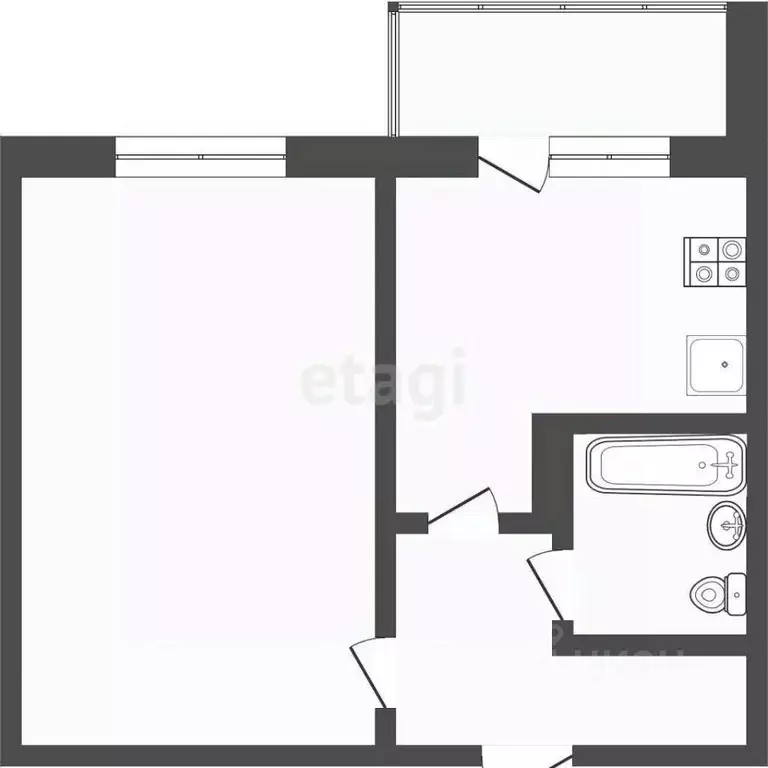 1-к кв. Мордовия, Саранск Лесная ул., 5 (32.1 м) - Фото 2