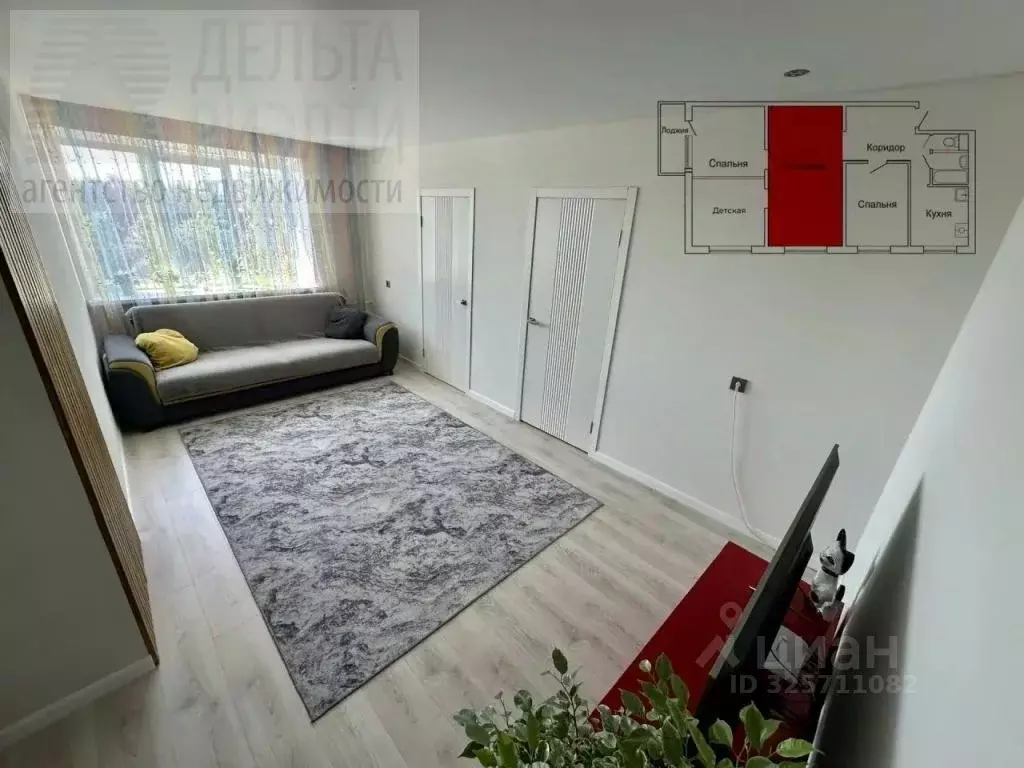 4-к кв. Ивановская область, Иваново Ташкентская ул., 94а (62.3 м) - Фото 1