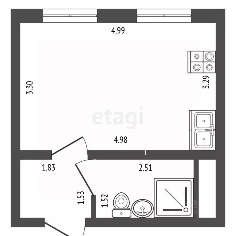 Студия Ленинградская область, Всеволожское городское поселение, пос. ... - Фото 2