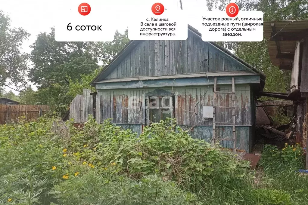 Участок в Хабаровский край, Хабаровский район, с. Калинка Садовая ул., ... - Фото 2