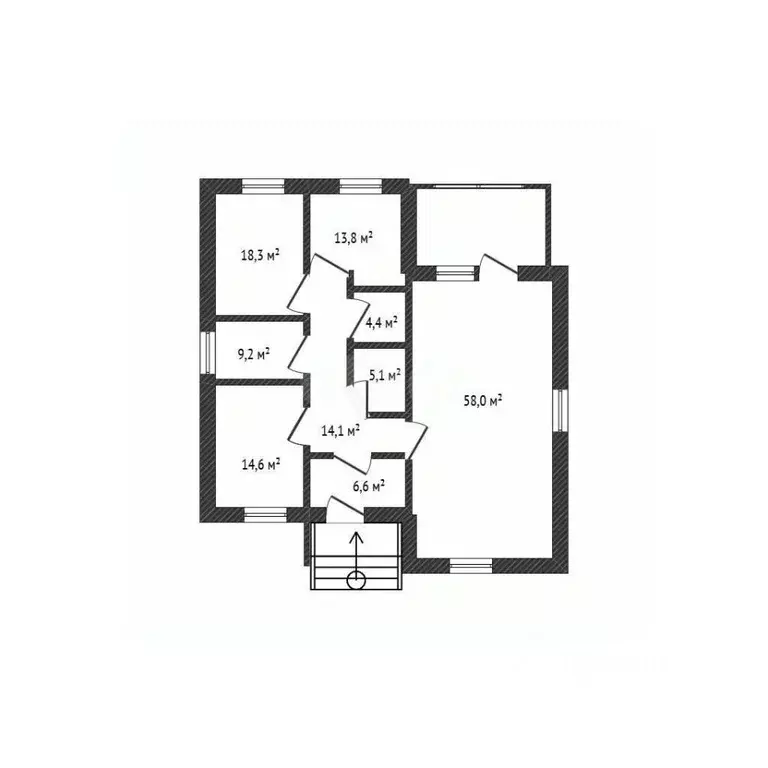 Дом в Брянская область, Брянск ул. Профсоюзов (160 м) - Фото 1