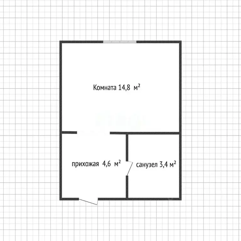 Студия Адыгея, Майкоп ул. К.А. Васильева, 1к6 (22.8 м) - Фото 2