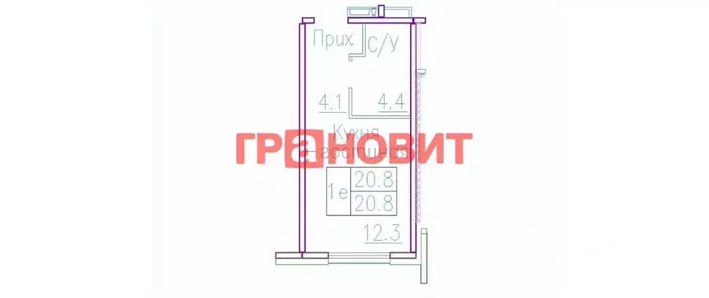 1-к кв. Новосибирская область, Новосибирский район, Мичуринский ... - Фото 1