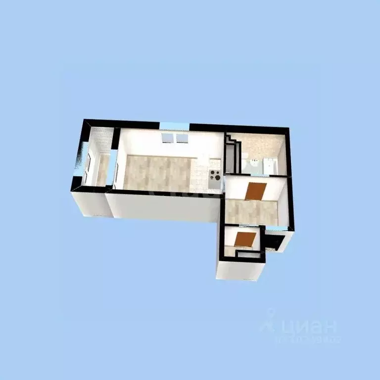 Студия Башкортостан, Уфа ул. Подполковника Недошивина, 11 (33.0 м) - Фото 2