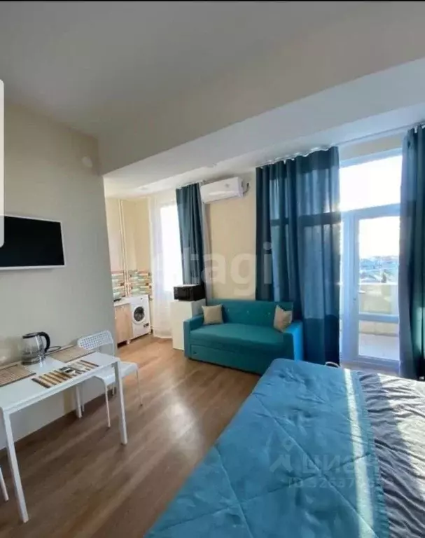 Студия Крым, Черноморское пгт ул. Сигнальная, 30Ас8 (29.2 м) - Фото 2