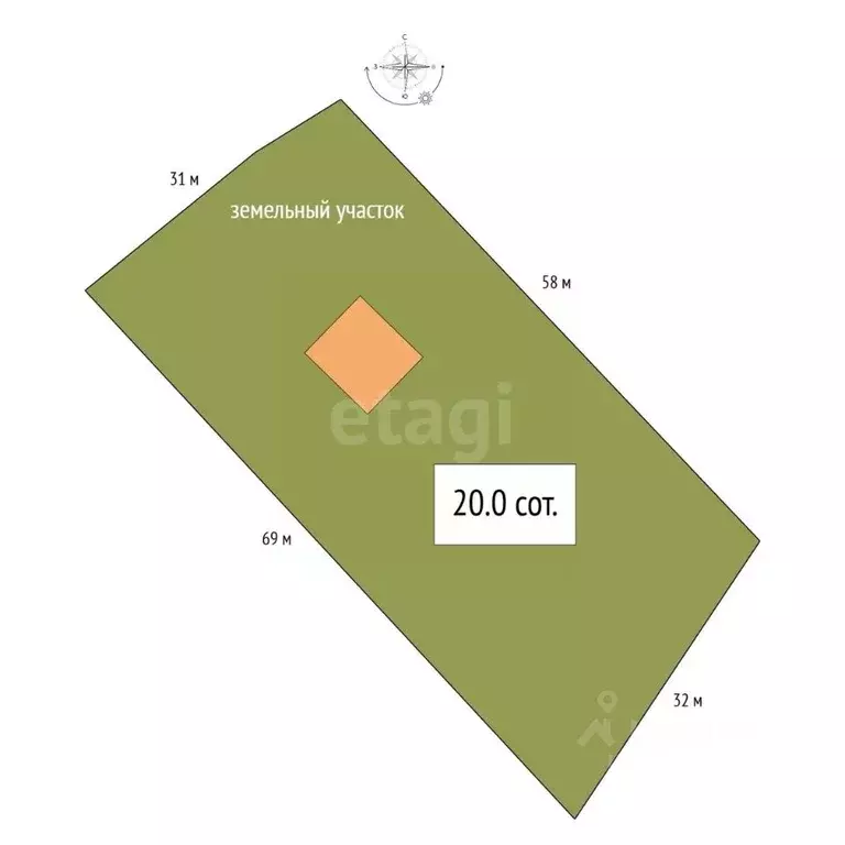 Участок в Новосибирская область, Черепановский район, Посевная рп ул. ... - Фото 2