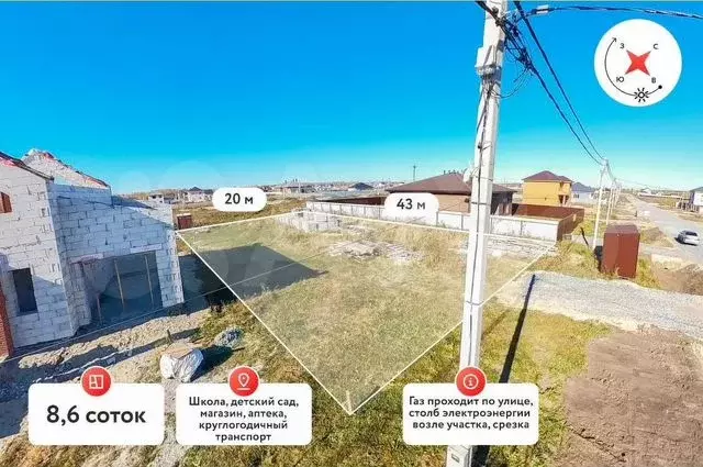 Участок 8,6 сот. (ИЖС) - Фото 0