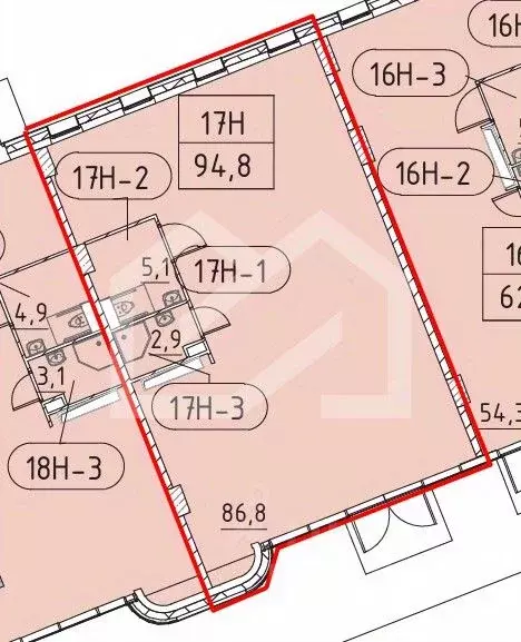 Торговая площадь в Москва Марк жилой комплекс, к2 (95 м) - Фото 2