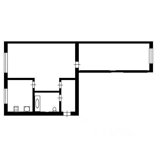 2-к кв. Тюменская область, Тюмень проезд Геологоразведчиков, 21 (42.7 ... - Фото 2