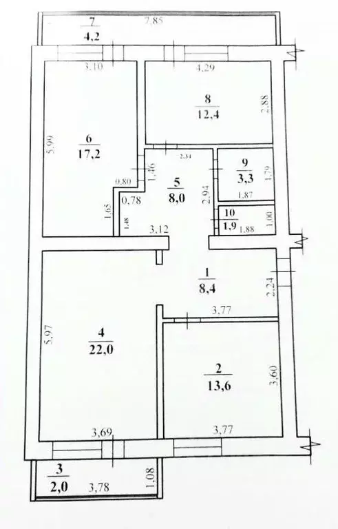 3-к кв. Краснодарский край, Анапа Терская ул., 40 (90.0 м) - Фото 2