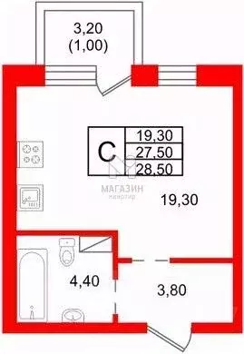 Студия Ленинградская область, Всеволожский район, Агалатовское с/пос, ... - Фото 2