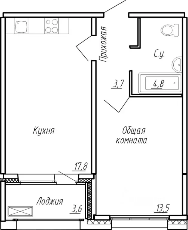 1-к кв. Ленинградская область, Тельмана Тосненский район, Сибирь жилой ... - Фото 0