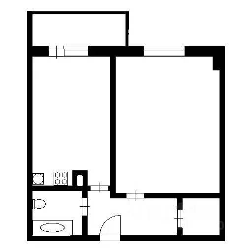 1-к кв. Санкт-Петербург, Санкт-Петербург, Пушкин ул. Архитектора ... - Фото 2